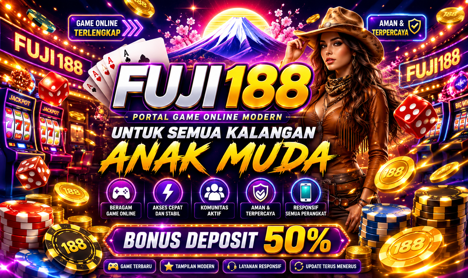 Fuji188 / Fuji 188 Provinsi dengan Pemain dan Transaksi Judi Online Terbanyak